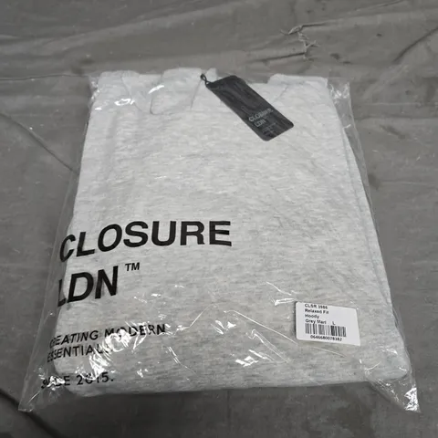 BAGGED CLOSIRE LDN RELAXED FIT HOODY - SIZE L