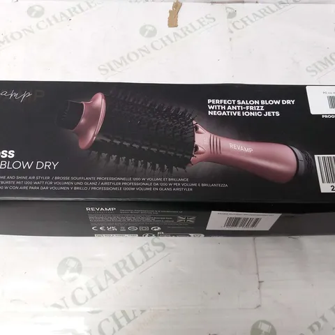 BOXED REVAMP PROGLOSS PERFECT BLOW DRY VOLUME & SHINE AIR STYLER