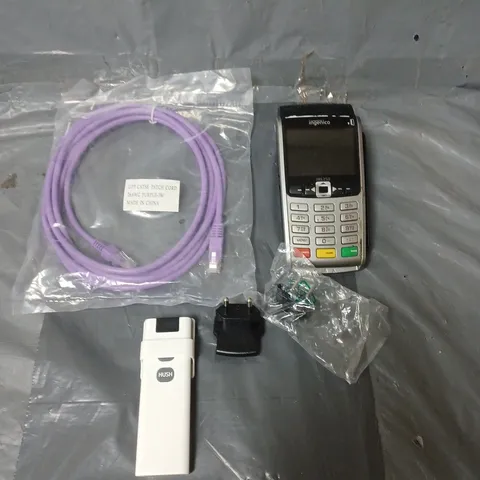 APPROXIMATELY 15 ELECTRICAL ITEMS TO INCLUDE TELEPHONE CABLES, CARD READER AND ADAPTERS