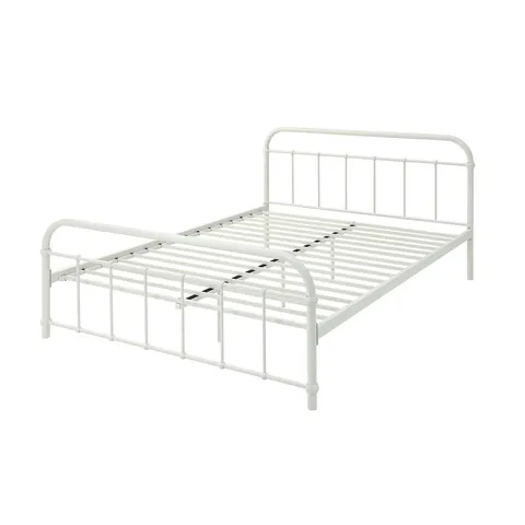 BOXED TEWIN SMALL DOUBLE MATTE WHITE BED (2 BOXES)