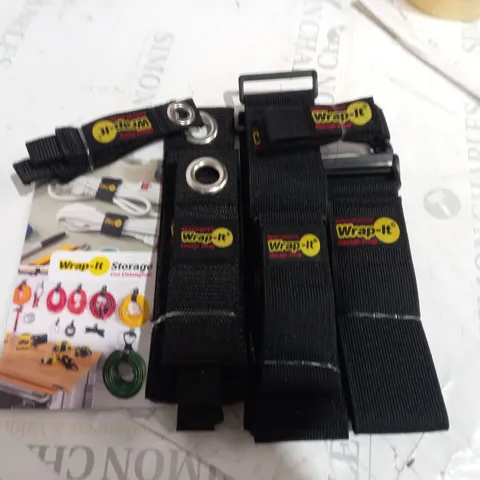 BOXED ASSORTED LENGTH BLACK HEAVY DUTY AND SUPER-STRETCH STORAGE STRAPS