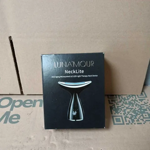 LUNA'MOUR NECKLITE ANTI AGING MICROCURRENT AND 3 LED LIGHT THERAPY NECK DEVICE. BOXED WITH INSTRUCTIONS