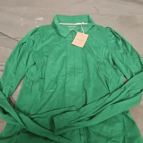 BODEN WOMEN'S GREEN SHIRT, UK 8 