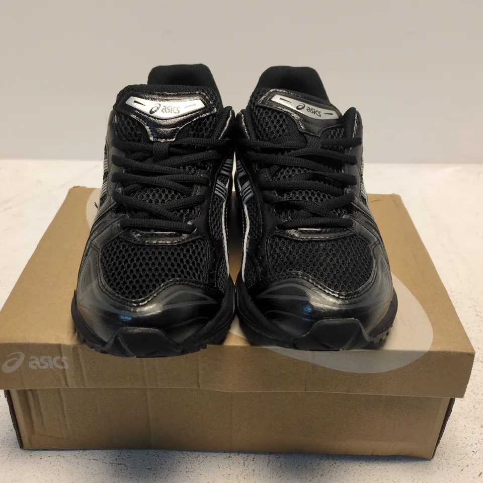 BOXED PAIR OF ASICS GEL-KAYANO 14 MEN'S RUNNING SHOES – BLACK, UK 9 