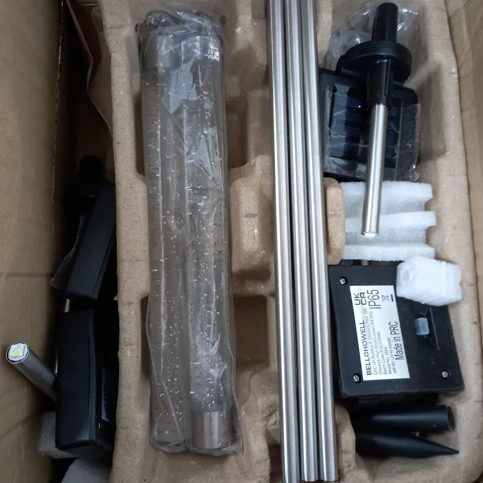 BELL & HOWELL GLIMMER STICKS SET OF 3 SOLAR PATHWAY LIGHTS