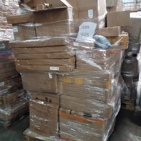 PALLET CONTAINING ASSORTED PRODUCTS INCLUDING BABY STROLLERS, BLOWER MOTORS & ASSORTED FURNITURE PARTS