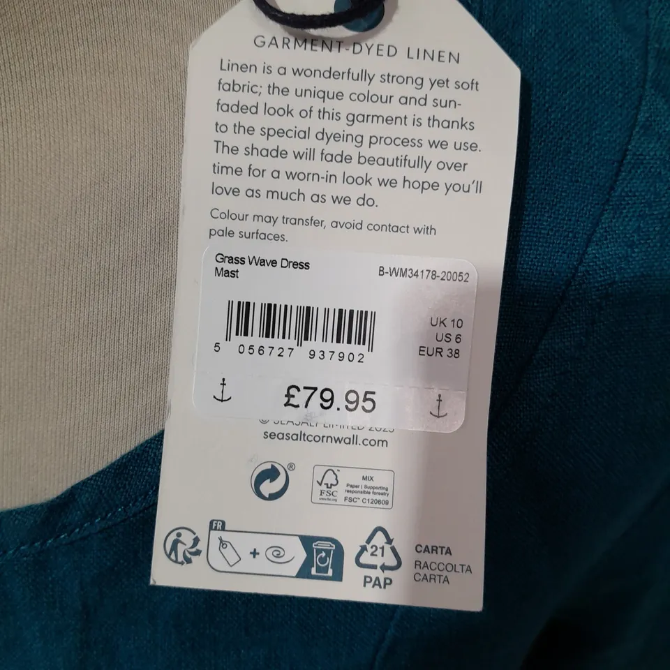 SEASALT CORNWALL GRASS WAVE DRESS - UK 10