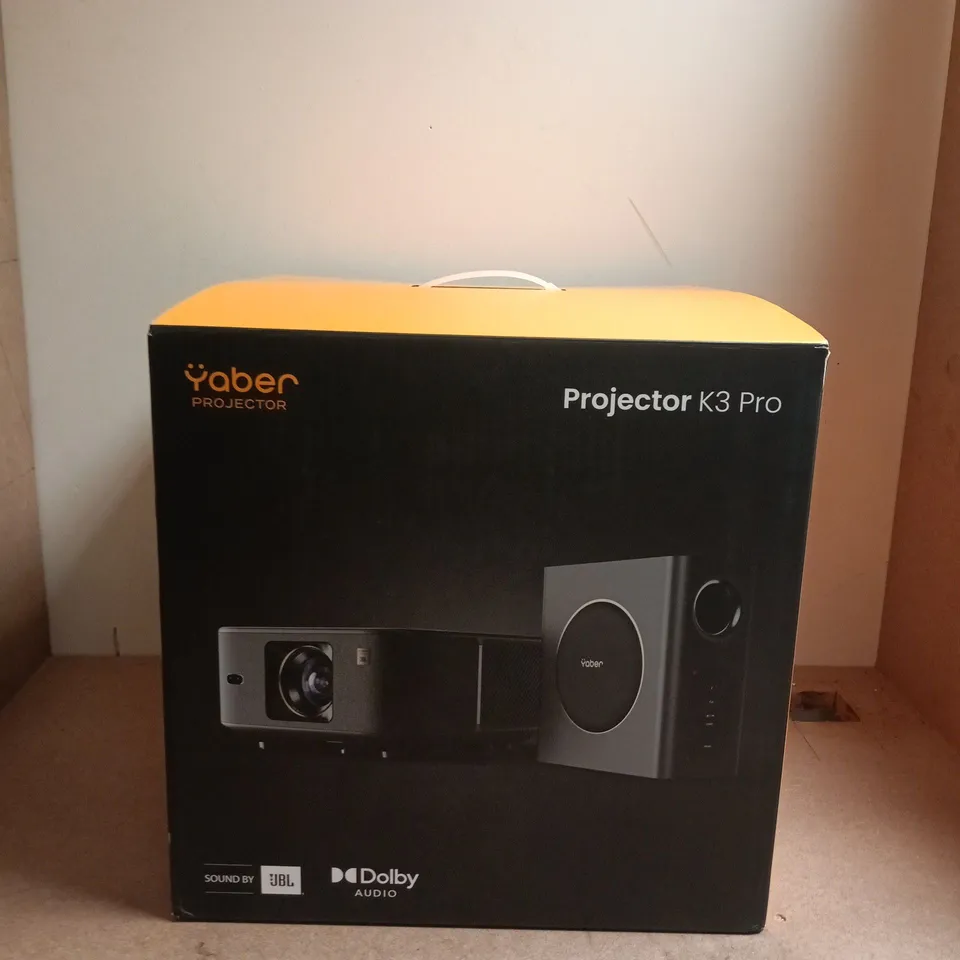 YABER PROJECTOR K3 PRO WITH CIRCULAR-FRONT SPEAKER – 2‑PIECE LOT