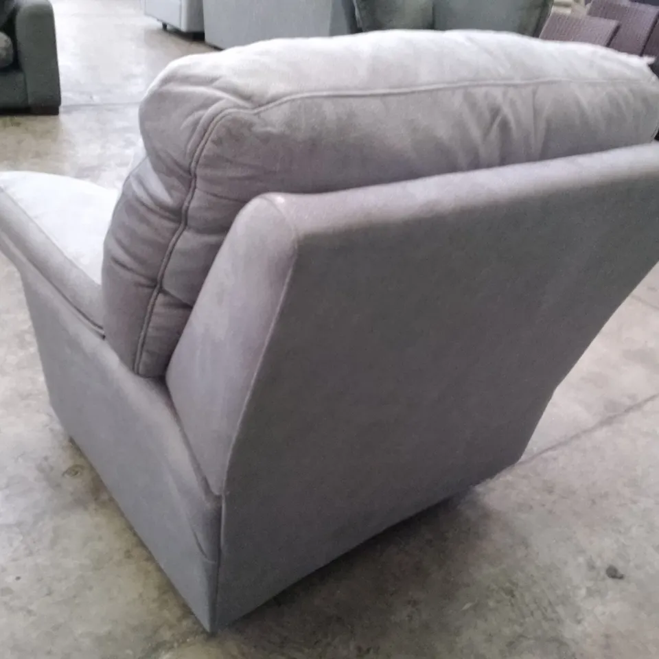 QUALITY DESIGNER G-PLAN SEATTLE ELECTRIC RECLINER CHAIR - STINGRAY CHARCOAL FABRIC 