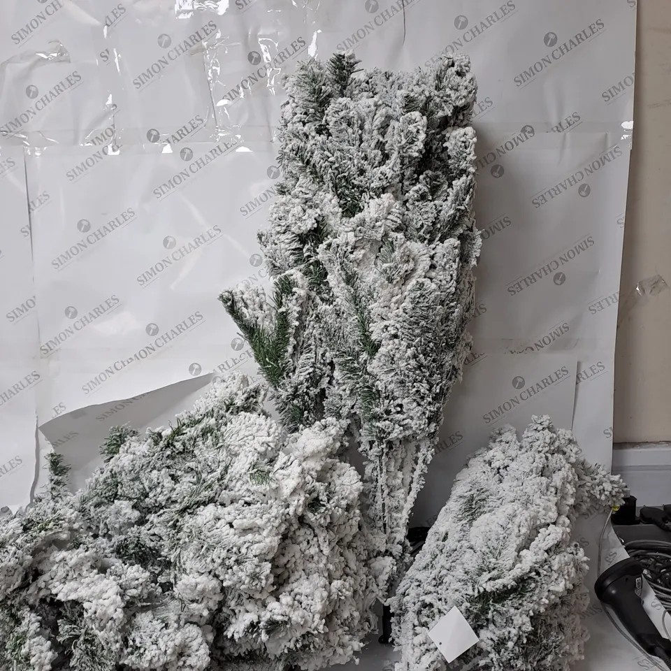 BOXED 7FT FLOCKED EMPEROR TREE - COLLECTION ONLY RRP £129.99