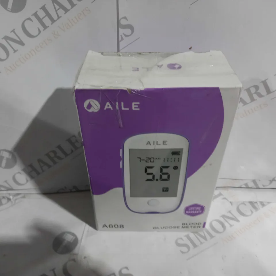 BOXED AILE A608 BLOOD GLUCOSE METER
