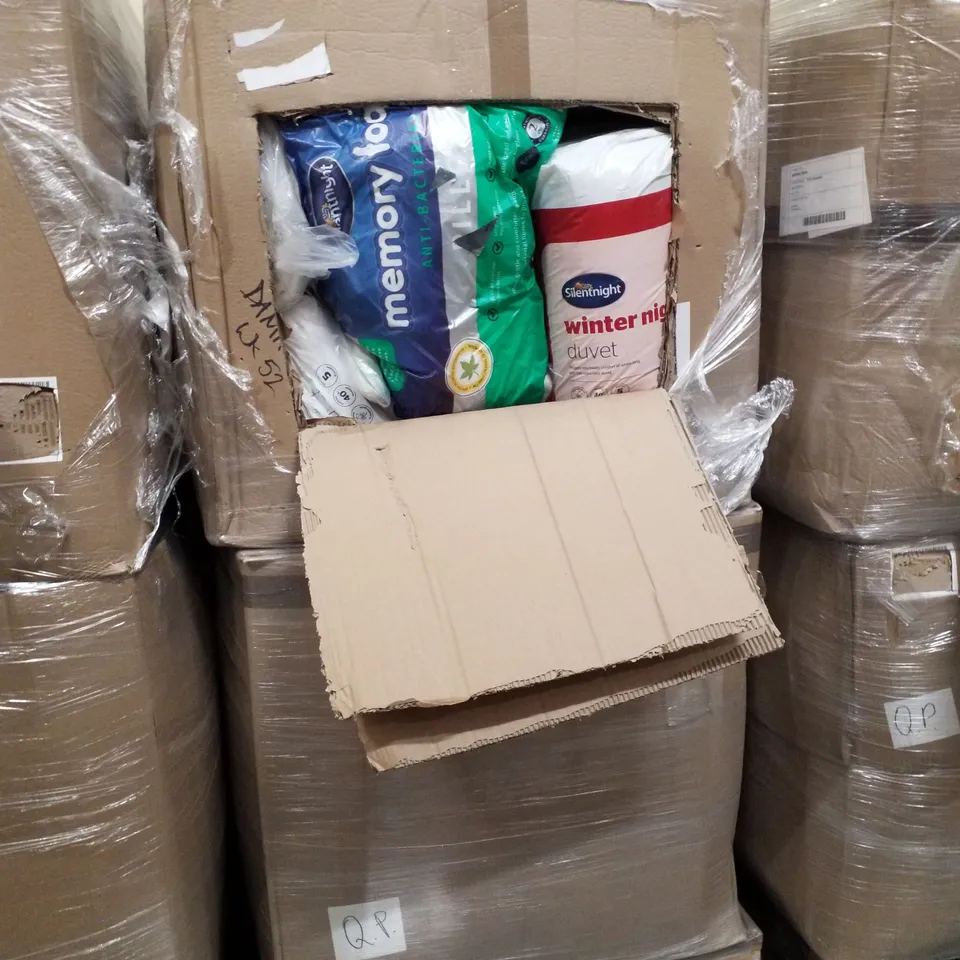 PALLET OF 2 BOXES EACH CONTAINING ASSORTED BEDDING 
