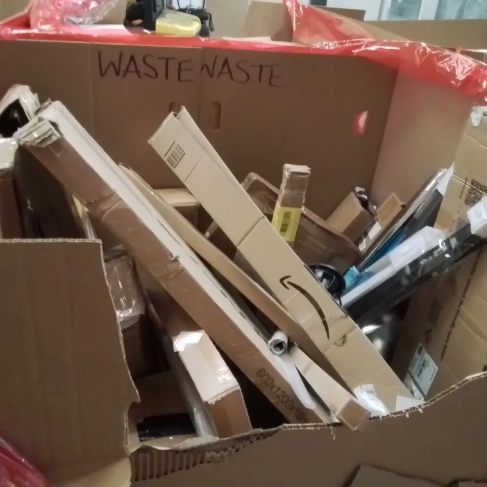 PALLET OF ASSORTED HOUSEHOLD GOODS AND PRODUCTS TO INCLUDE;AREA RUG,BARBER POLE,PICTURE FRAME