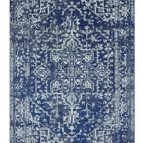 ASIATIC NOVA ANTIQUE RUG IN BLUE (160x230cm) - COLLECTION ONLY