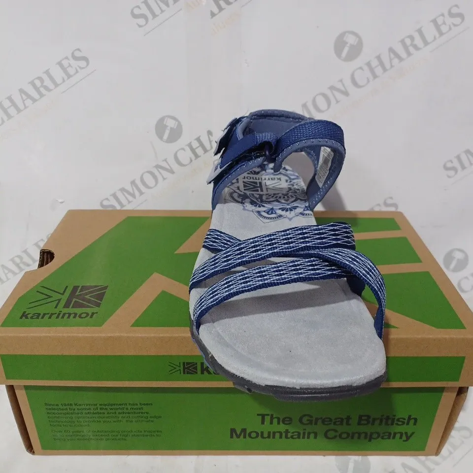 BOXED PAIR OF KARRIMOR SALINA SANDALS IN NAVY - 6