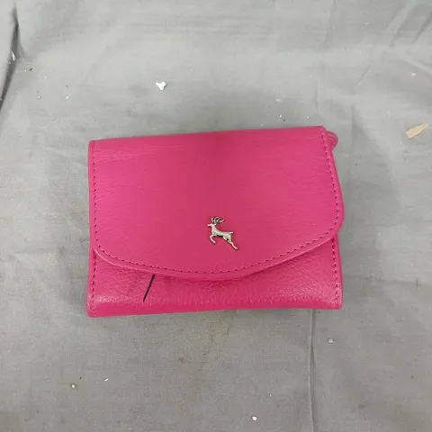 ASHWOOD LEATHER FLAP PURSE, PINK