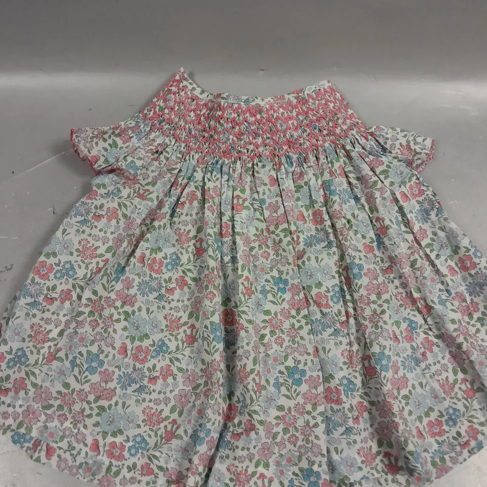 SMOCK LONDON CHILDRENS FLORAL PRINT DRESS - 2-3YRS 