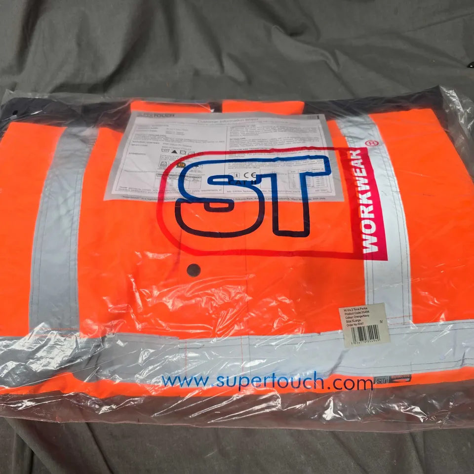 SUPERTOUCH HI-VIS TWO TONE PARKA - XL