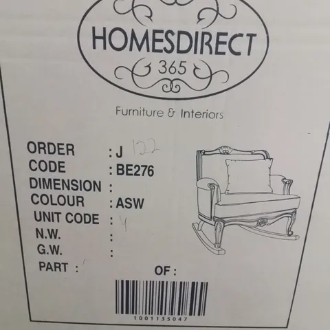 BRAND NEW HOMESDIRECT365 ROCKING CHAIR
