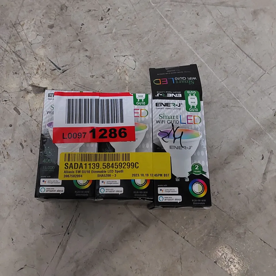 BOXED SET OF 3 ALIANIS 5W GU10 DIMMABLE LED SPOTLIGHT 