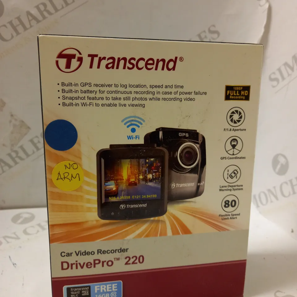 TRANSCEND DRIVE PRO 220 CAR VIDEO RECORDER