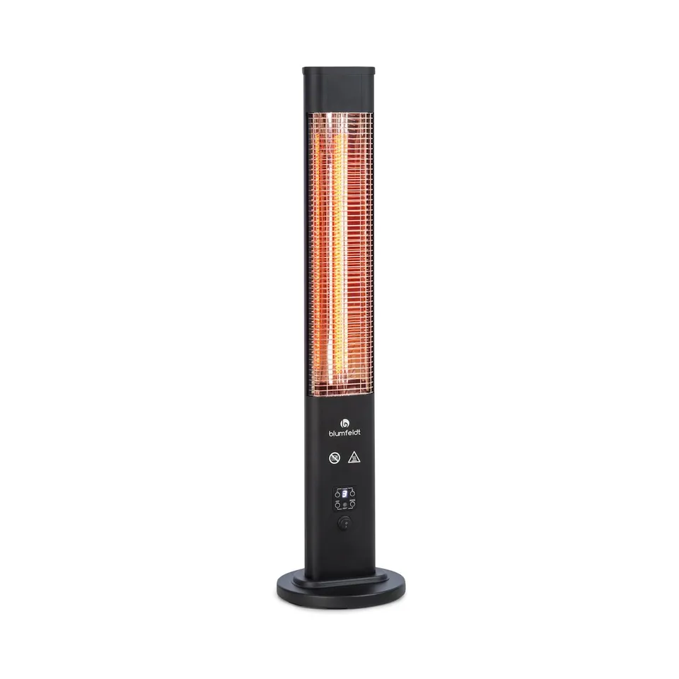 KLARSTEIN HEAT GURU 1200W FREESTANDING INFRARED HEATER​ BLACK