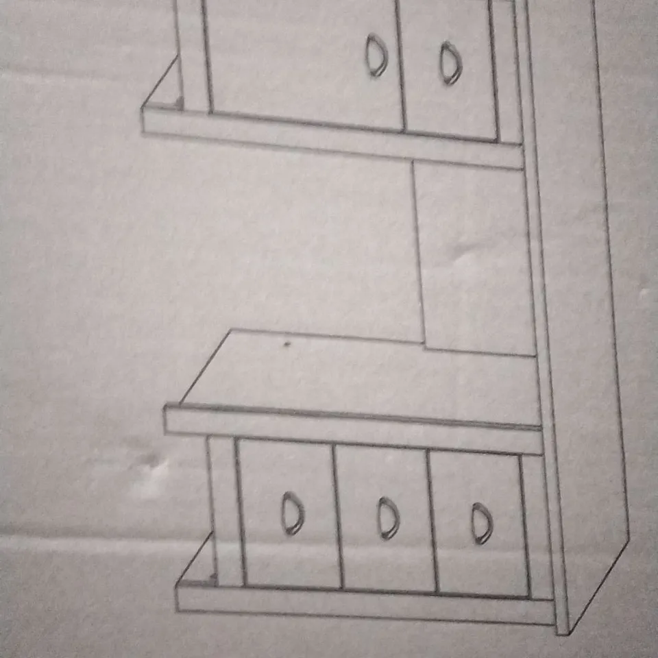 BOXED LANCASTER STUDY DESK IN GREY 2/2 , INCOMPLETE BOX 1 MISSING 