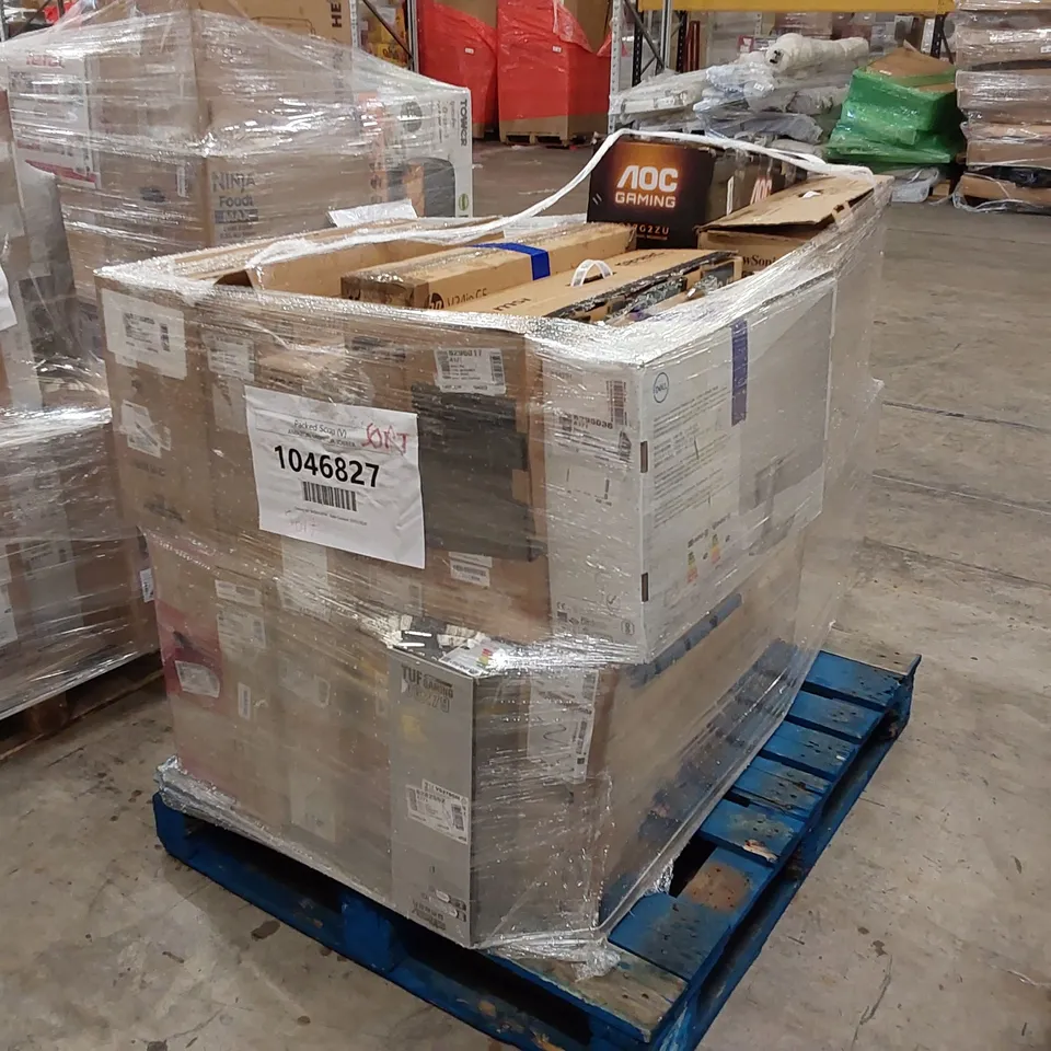 PALLET OF APPROXIMATELY UNPROCESSED RAW RETURN MONITORS TO INCLUDE;