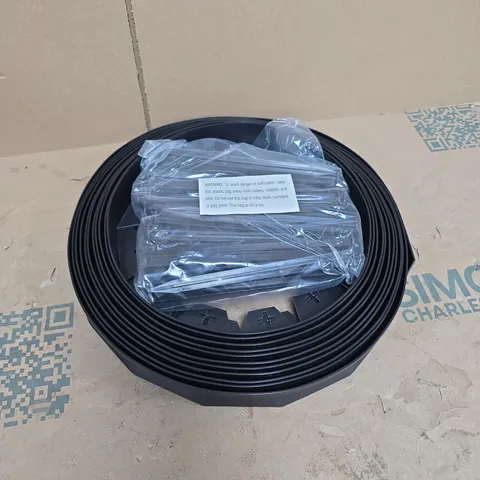 KCT 10M FLEXIBLE GARDEN LAWN EDGING IN BLACK