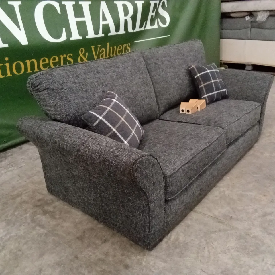 ALSOP 3 SEATER FABRIC SOFA - CHARCOAL RRP £749