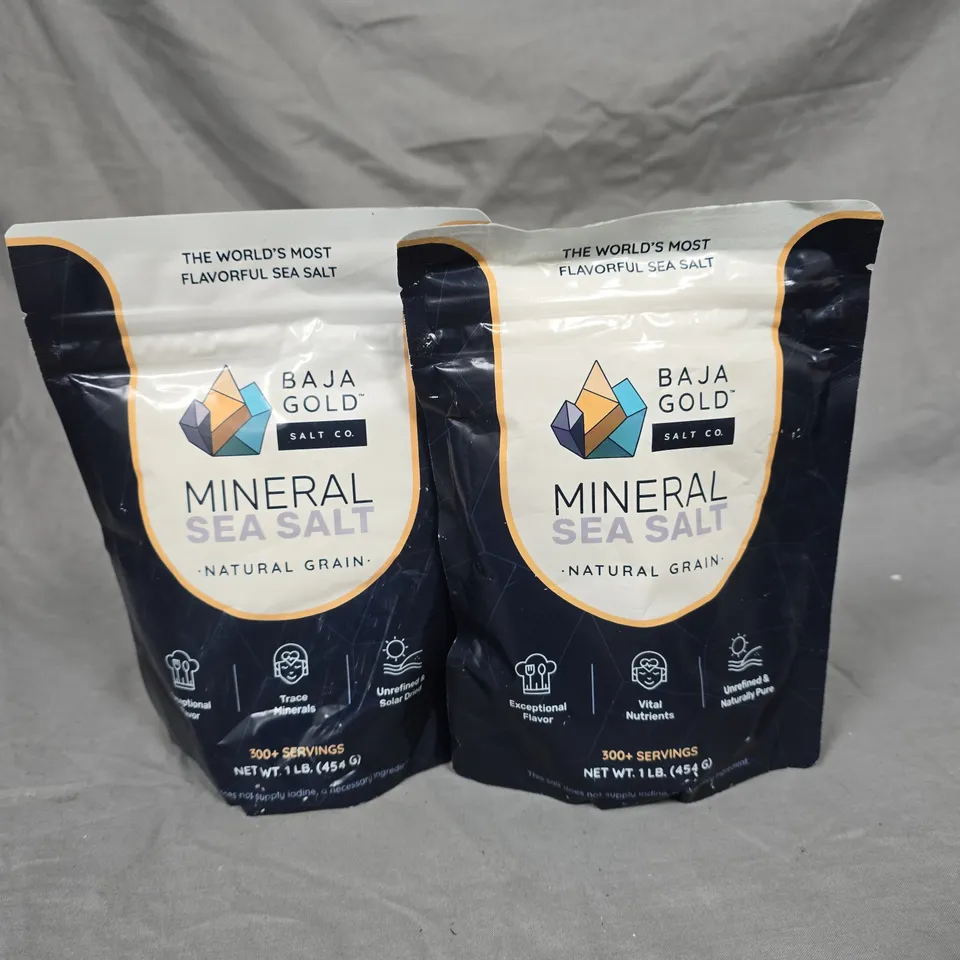 LOT OF APPROXIMATELY 15 BAJA GOLD 454G OF MINERAL SEA SALTS