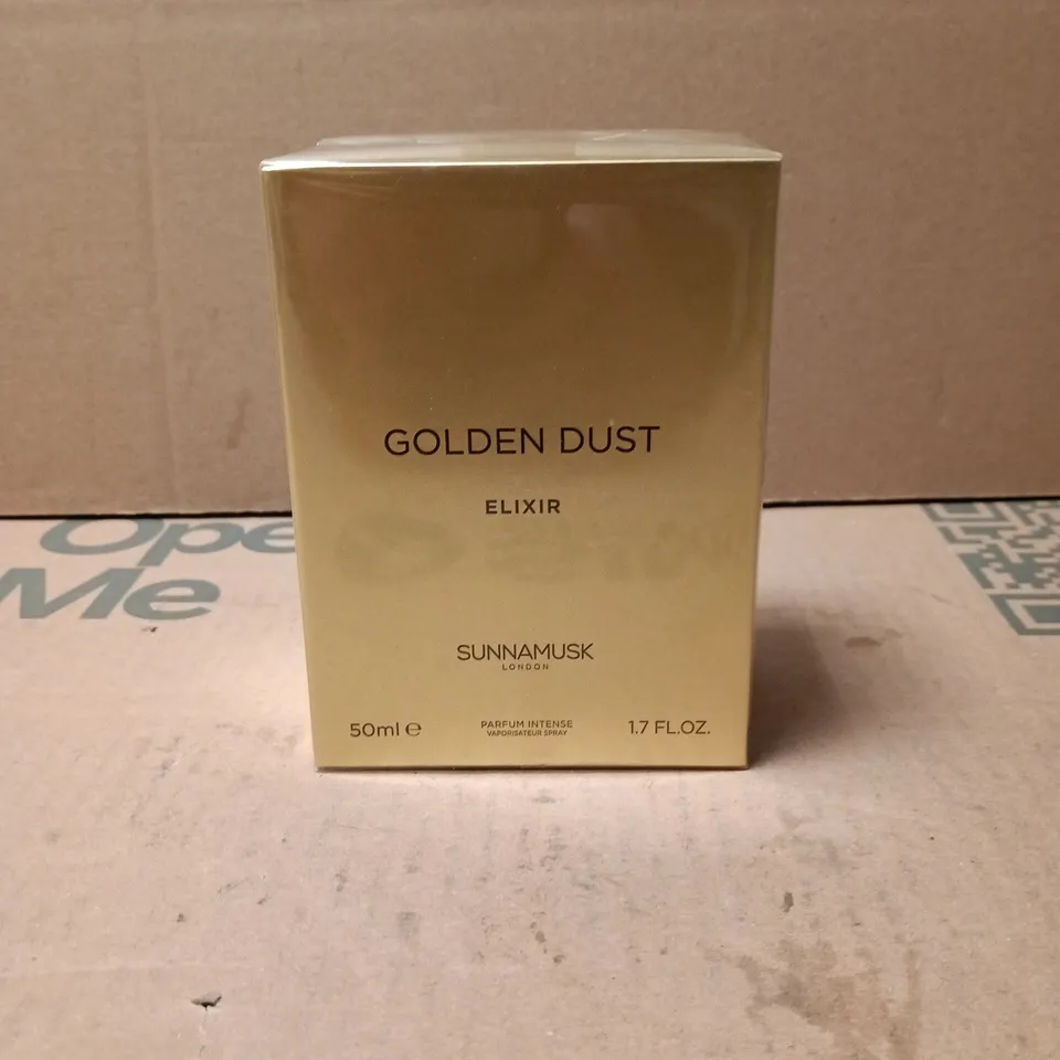BOXED AND SEALED SUNNAMUSK GOLDEN DUST ELIXIR 50ML EAU DE PARFUM