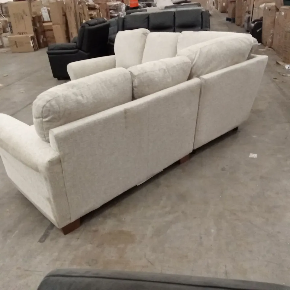 BAILEY FABRIC CORNER SOFA - STONE RRP £1449