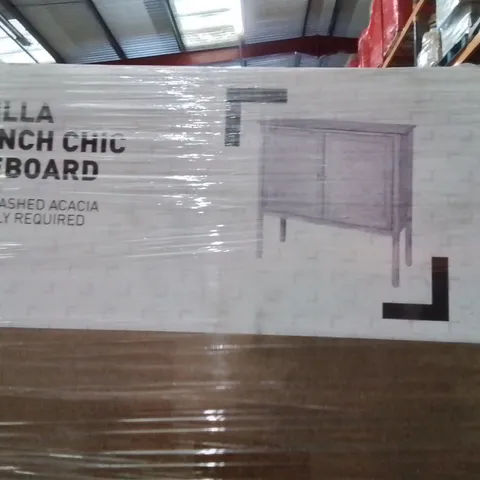 PALLET CONTAINING A LARGE QUANTITY OF BRAND NEW PINILLA FRENCH CHIC SIDEBOARDS 