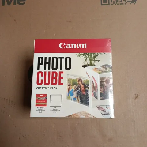 CANON PHOTO CUBE CREATIVE PACK FOR PIXMA & E470 SERIES – 40 SHEETS PHOTO PAPER PLUS GLOSSY II + CLEAR PHOTO FRAME 5X5