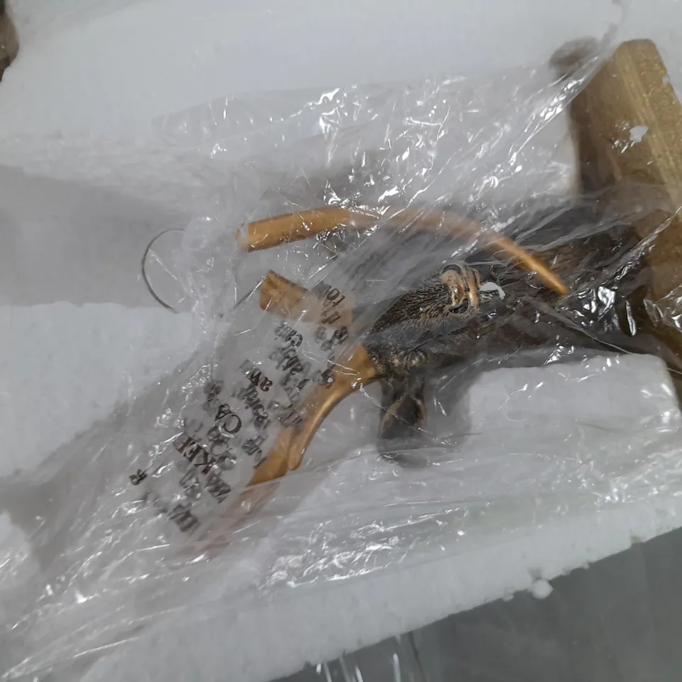 BOXED SET OF TWO ALISON CORK ANIMAL STOCKING HOLDERS - STAG