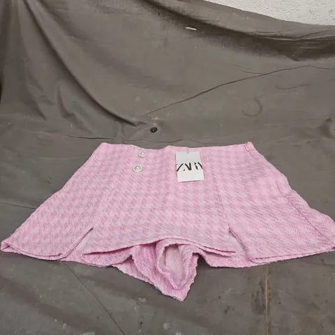 ZARA PINK KNIT SKIRT – SIZE M