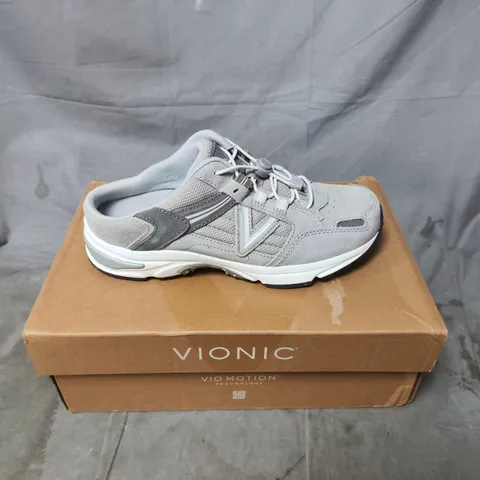 VIONIC MOTION GREY SNEAKERS – ATHLETIC SHOES (UNISEX) – BOXED, UK SIZE 4