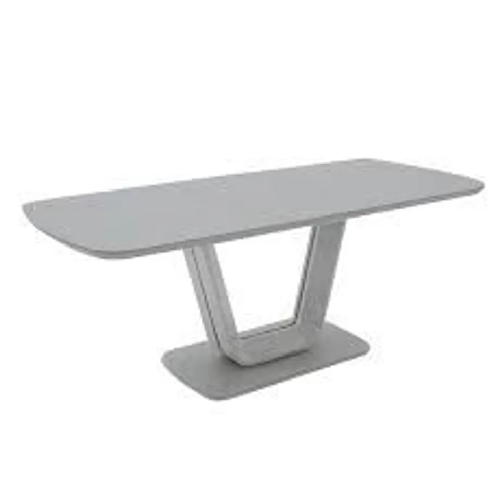 DESIGNER LORRENZO DINING TABLE GREY HIGH GLOSS (3 PACKS)