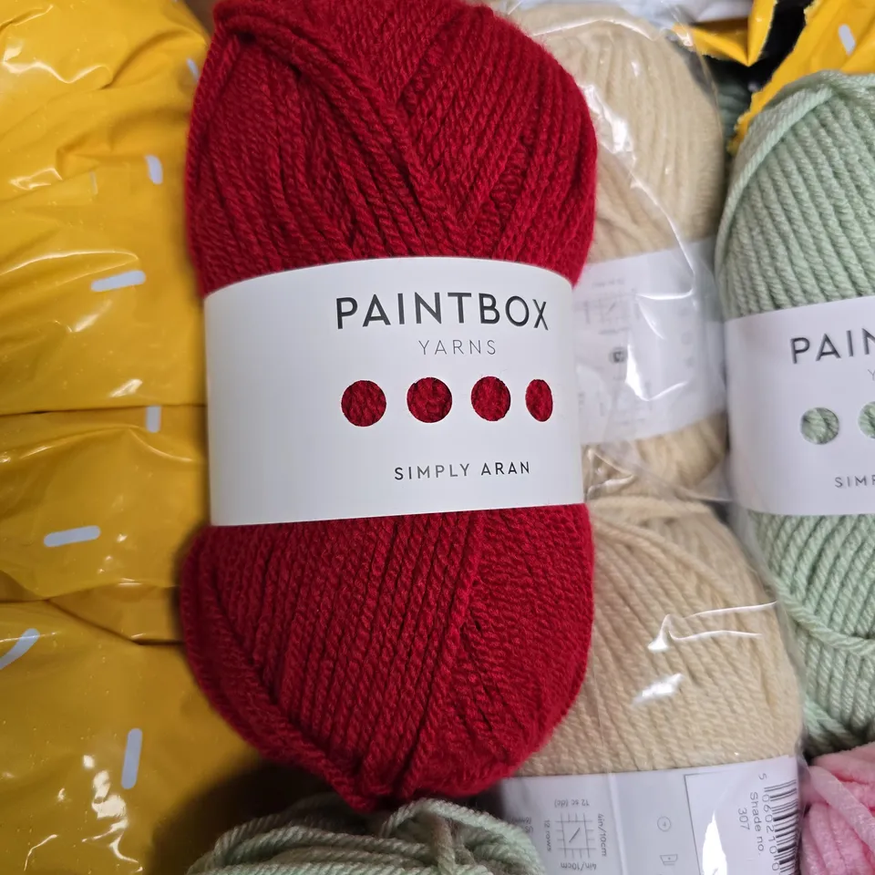 LARGE QUANTITY OF ASSORTED PAINTBOX YARNS IN VARIOUS COLOURS 
