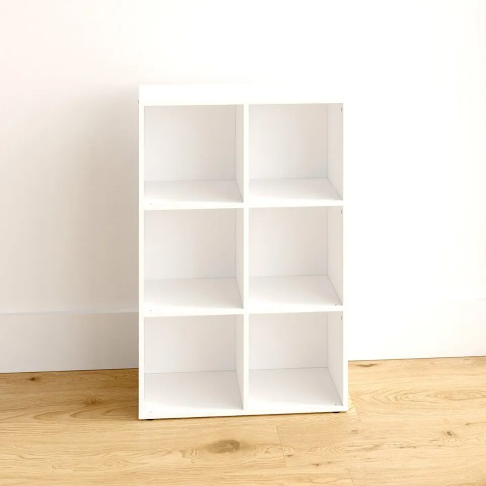BOXED SWARNE BOOKCASE -WHITE