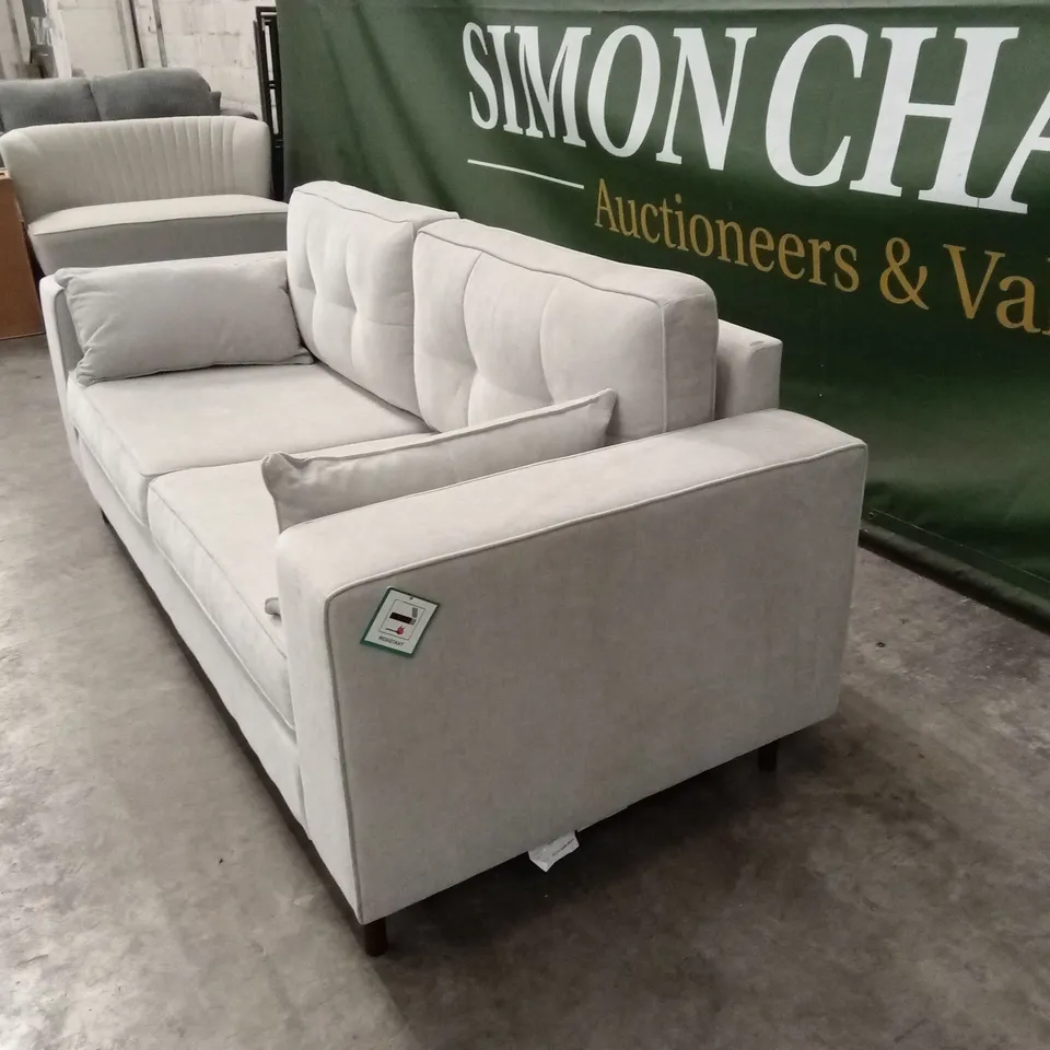 ZENA 3 SEATER FABRIC SOFA - NATURAL RRP £749