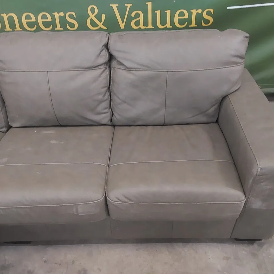 DESIGNER LEATHER UPHOLSTERED CHAISE CORNER SOFA