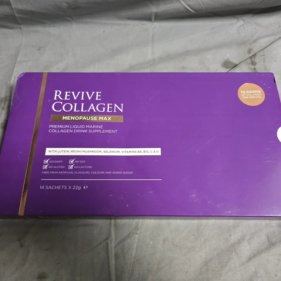 REVIVE COLLAGEN MENOPAUSE MAX COLLAGEN DRINK SUPPLEMENT - 14 X 22G SACHETS 