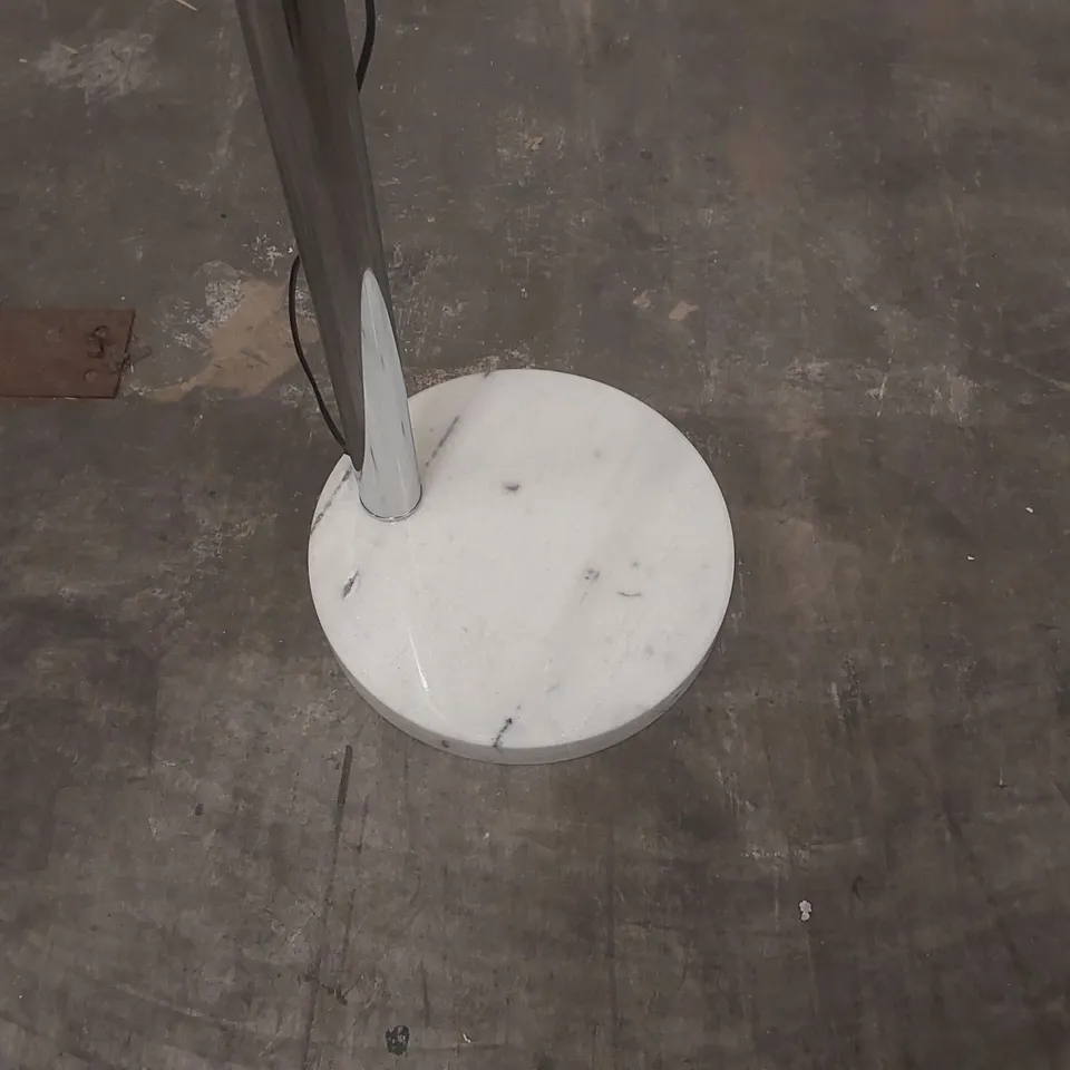 DESIGNER 5 LIGHT MARBLE BASE FLOOR LAMP