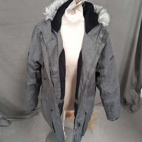 TRESSPASS WATERPROOF COAT IN GREY SIZE XXL