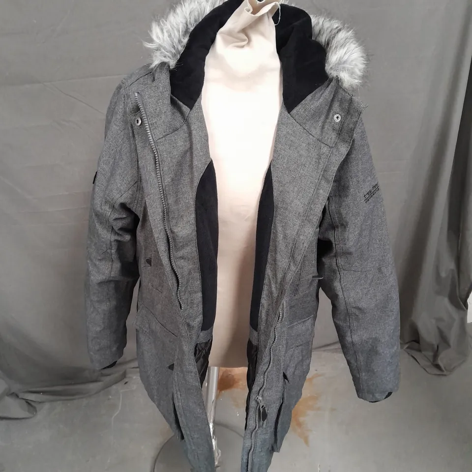 TRESSPASS WATERPROOF COAT IN GREY SIZE XXL