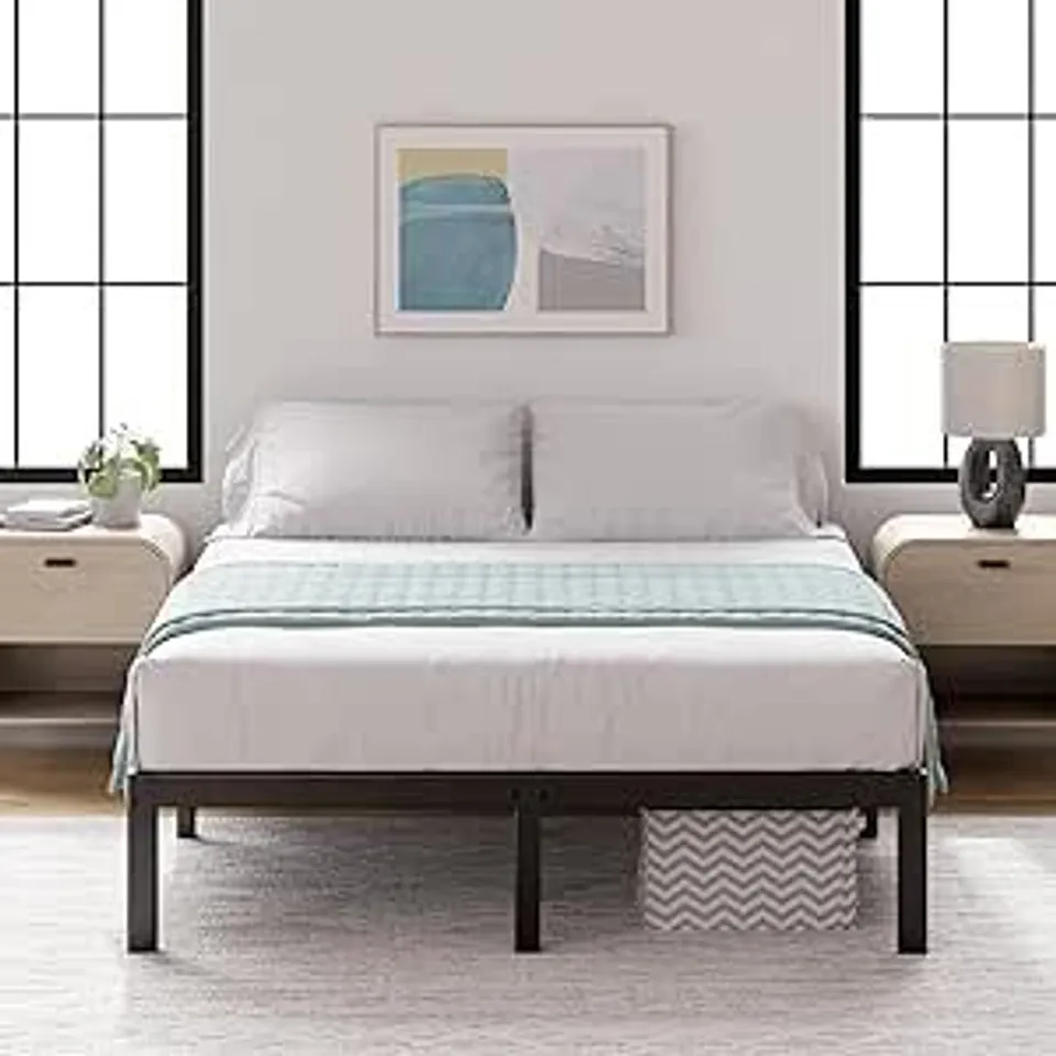 BOXED ZINUE METAL BED FRAME - KING SIZE