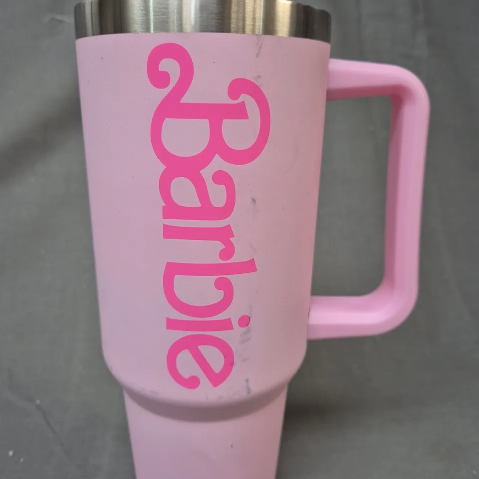 BARBIE PINK TRAVEL MUG RRP £29.99