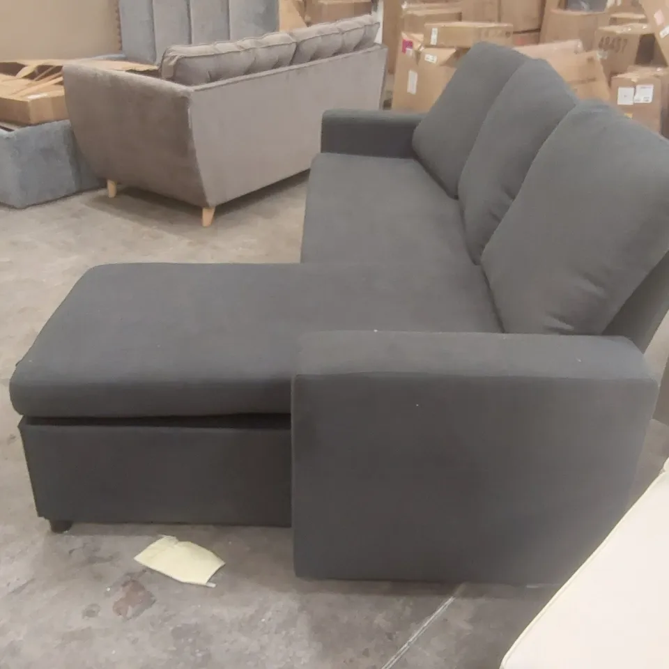 QUALITY DESIGNER 227CM L-SHAPED PULL OUT SOFA BED